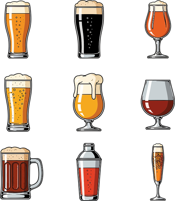 Free beer alcohol drinks vector