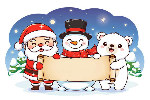 Free christmas holiday winter illustration