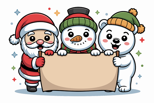 Free christmas holiday winter illustration