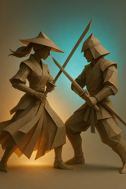 Free Origami Samurai illustration and picture