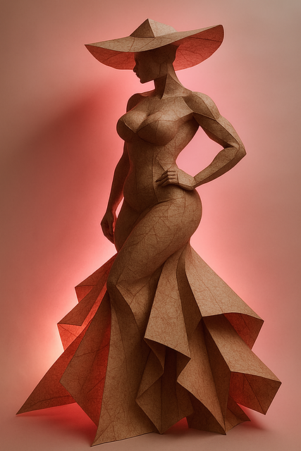 Free Origami Woman illustration and picture