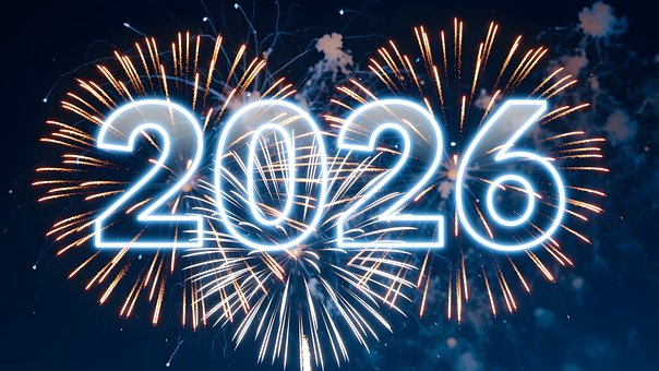 Free New Year 2026 Fireworks illustration and picture