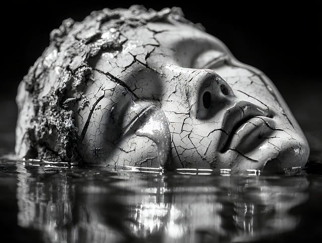 Free statue head water illustration