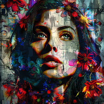 Free Portrait Abstract illustration and picture