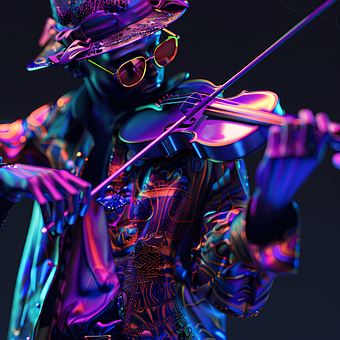 Free Violin Gothic illustration and picture