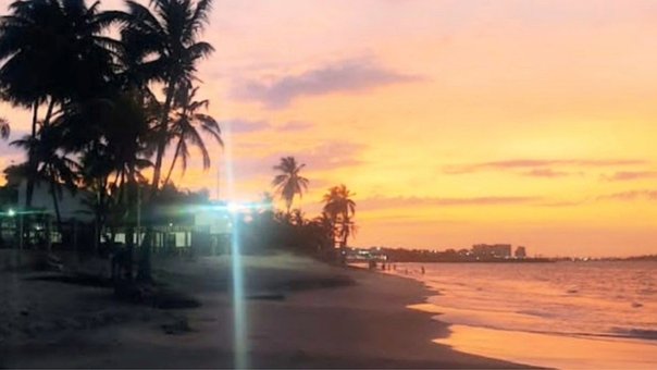 Free Beach Sunset photo and picture