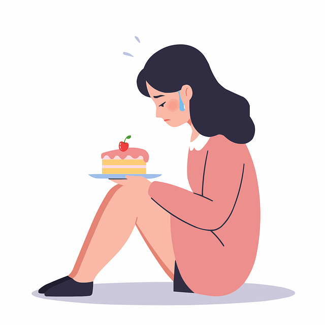 Free cake cherry cry illustration