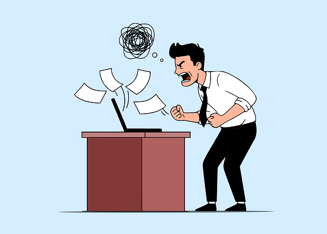 Free anger stress frustration vector