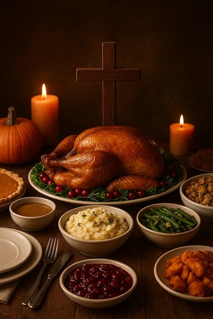 Free Thanksgiving Christmas illustration and picture