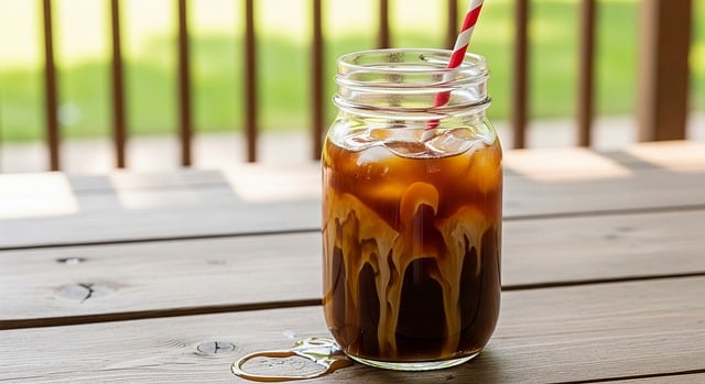 Free coffee beverage glass illustration