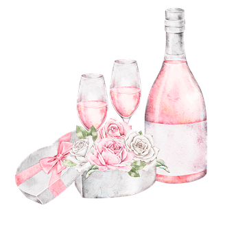 Sammensætning, Akvarel, Valentinsdag