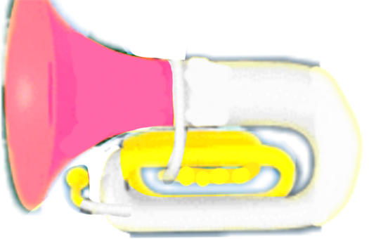 Juguete, Tuba, Tuba Contrabajo, Amarillo