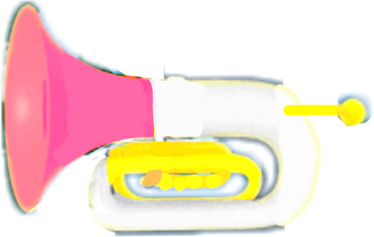 Juguete, Instrumento, Trompeta, Rosa