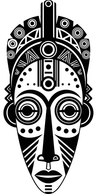 Free african mask tribal mask decorative vector