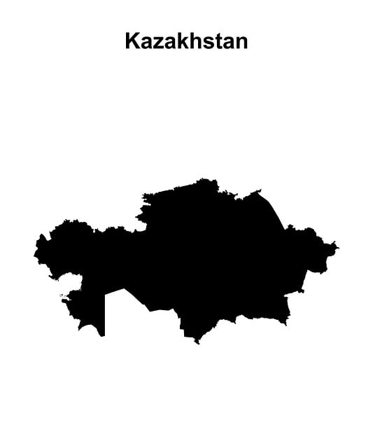 Mapa De Kazajstán, Kazajstán, Mapa