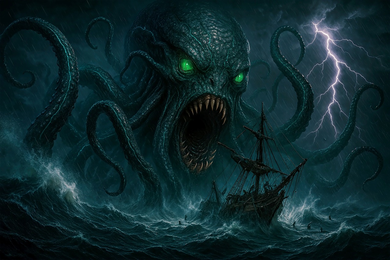 Download Octopus, Monster, Ocean. Royalty-Free Stock Illustration Image ...