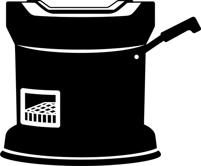 Free pressure cooker kitchen appliance silhouette vector