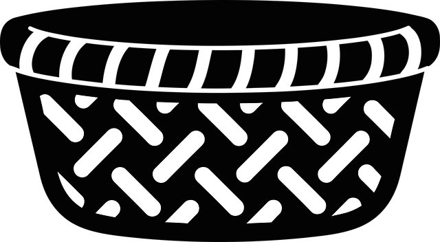 Free shallow basket woven basket basket illustration