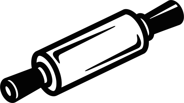 Free rolling pin kitchen tool dough roller illustration