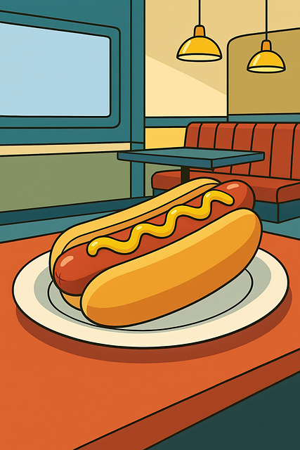 Download free HD stock image of Hotdog Food Free hotdog food sandwich illustration