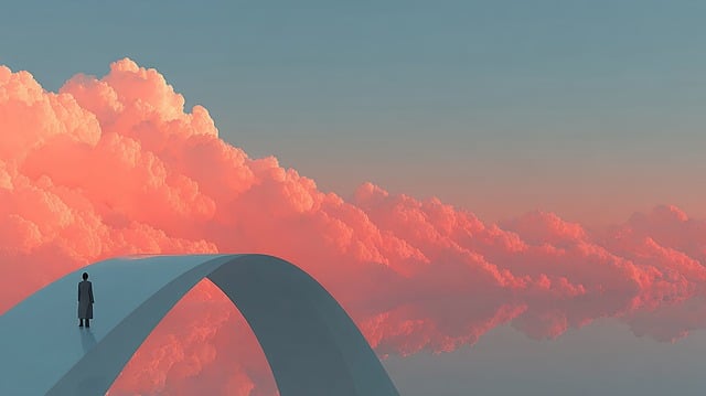 Free person walking path illustration