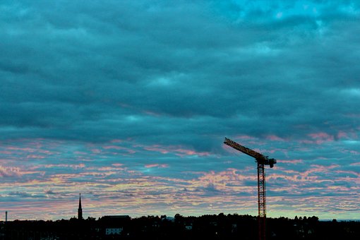 Sunrise, Konstruktion, By, Skyline