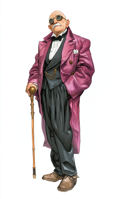 Free gentleman man portrait illustration