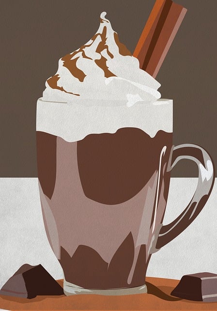 Free drink coffee chocolate illustration
