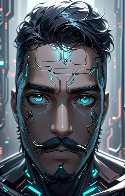 Omul, Băiat, Fata, Cyberpunk, Futurist