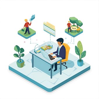Free Remote Work Teamwork illustration and picture