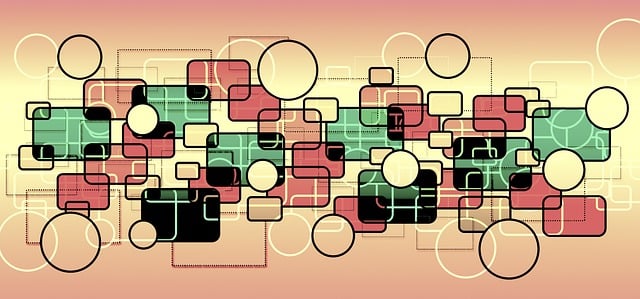 Free network abstract connection illustration