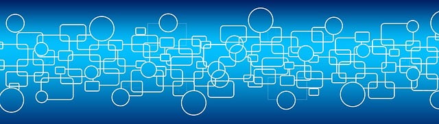 Free network abstract connection illustration