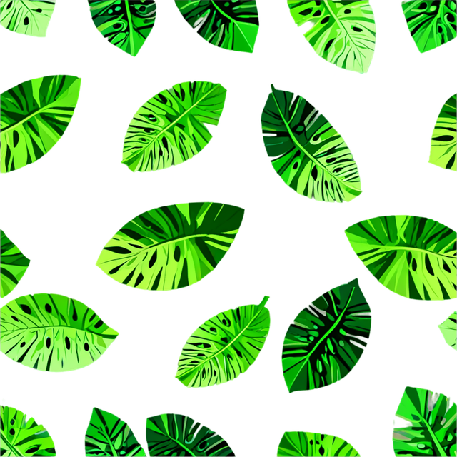 Free leaf green pattern vector
