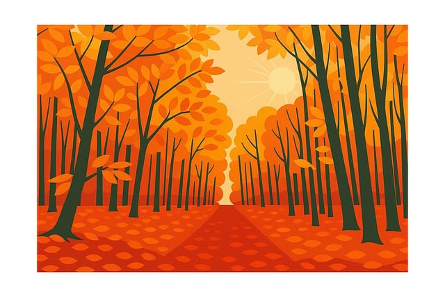 Free autumn fall forest vector