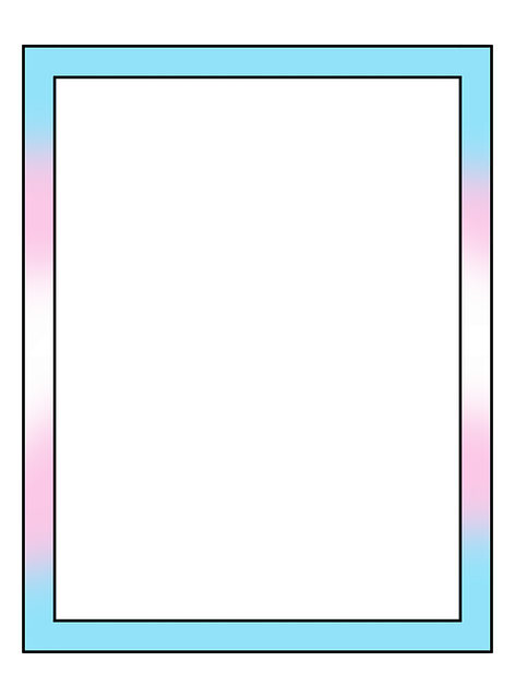 Free border rectangle blue illustration