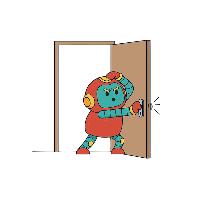 Free robot drawing design vector