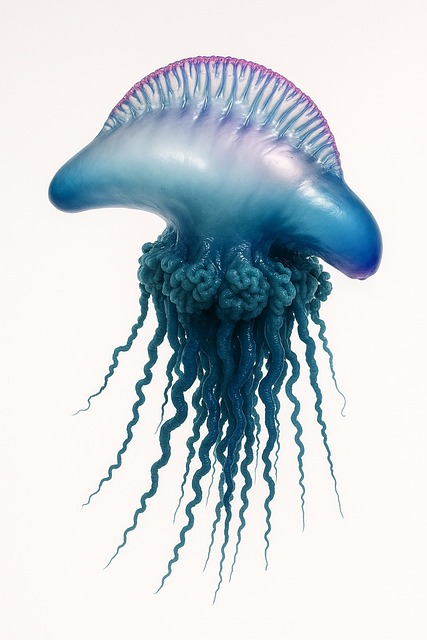Free portuguese man o' war physalia physalis realistic 3d illustration