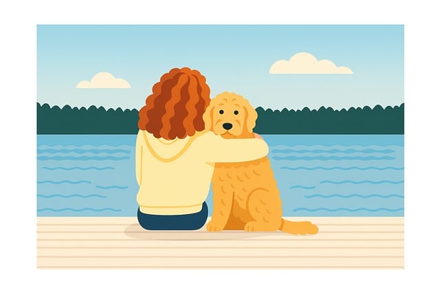 Free person animal dog illustration