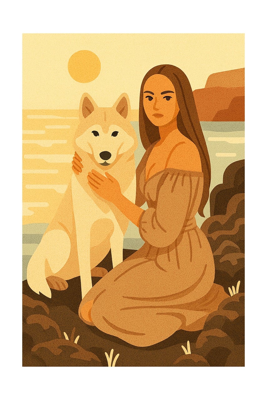 Vrouw, Persoon, Wolf, Witte Wolf