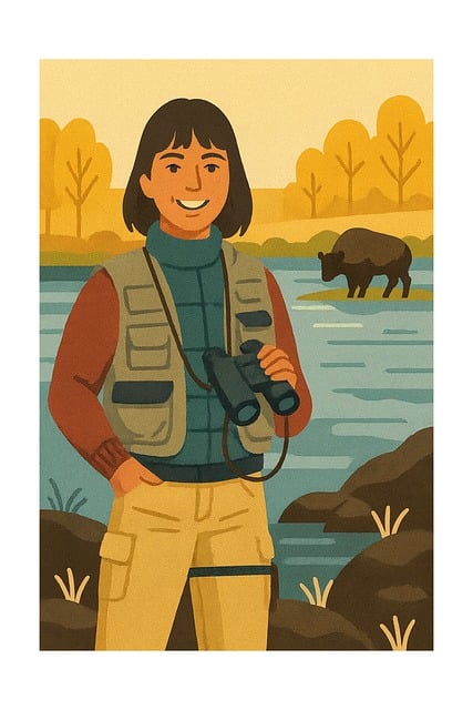 Free person wildlife bear illustration