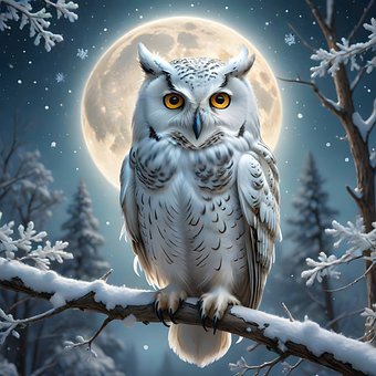 Free Owl Snowy Owl illustration and picture