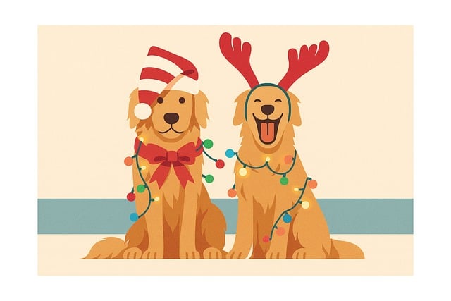 Ai Generiert, Weihnachten, Hund, Natur