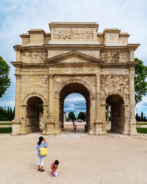 Free Arc De Triomphe Orange photo and picture