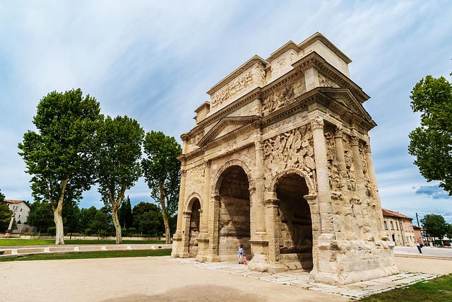 Free Arc De Triomphe Orange photo and picture