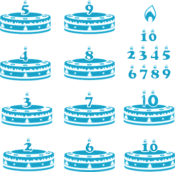 Free Confectionery Anniversary vector and picture