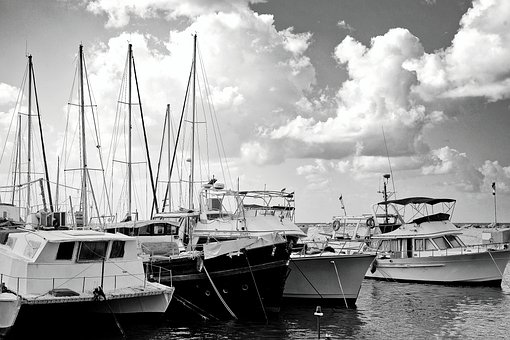 Havn, Båd, Hav, Skyer, Ocean, Tel-Aviv