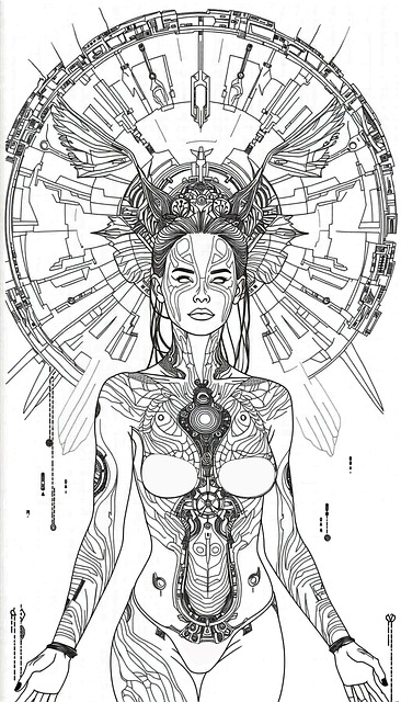 Free Coloring Pages Creativity illustration and picture