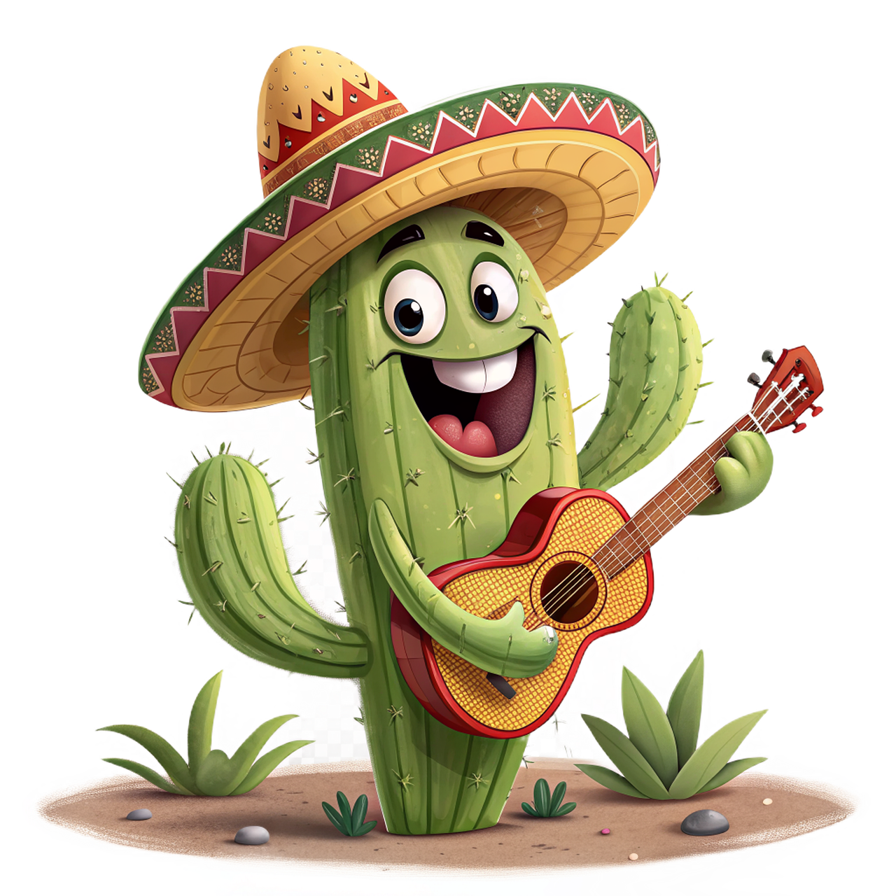 Kaktus Karikatur Gitarre - Kostenloses Bild auf Pixabay