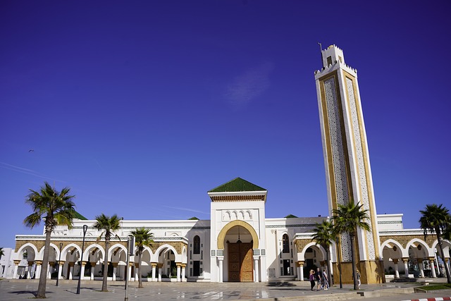 Tanger, Marokko, Moschee, Mittelmeer