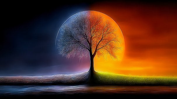 Free Tree Dualism illustration and picture